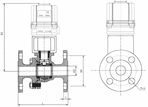 HS-02F/E電動法蘭球閥